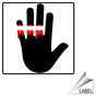 Severed Fingers Symbol Label for Machine Safety LABEL_SYM_23_a