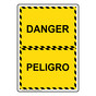 Danger Bilingual Sign for Safety Awareness NHB-16557