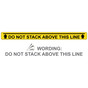 Do Not Stack Above This Line Label for Shipping / Receiving NHE-18606