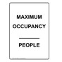 Portrait Maximum Occupancy ____ People Sign NHEP-50900