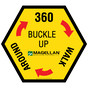 360 Walk Around Buckle Up Label MGLN-0044