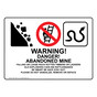 Warning! Danger! Abandoned Mine Sign for Mining NHE-19812