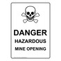 Danger Hazardous Mine Opening Sign NHEP-19785