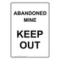 Abandoned Mine Keep Out Sign for Mining NHEP-19806