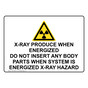 X-Ray Produce When Energized Do Not Sign With Symbol NHE-33229