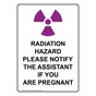 Portrait Radiation Hazard Please Sign With Symbol NHEP-33221