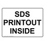 SDS Printout Inside Sign NHE-33286