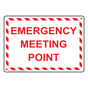 Emergency Meeting Point Sign NHE-30322