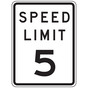 Reflective Federal MUTCD R2-1 Speed Limit 5 Sign CS310153