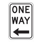 Federal Reflective MUTCD R6-1 One Way Left Arrow Sign CS612444