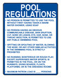 Nebraska Pool Regulations Sign NHE-15290-Nebraska