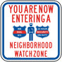 You Are Now Entering A Neighborhood Watch Zone Sign PKE-13386