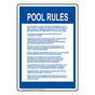 Nevada Pool Rules Sign NHE-15292-Nevada