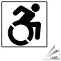 Dynamic Accessibility Symbol Label LABEL-SYM-73R