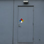 NFPA 1000 Hazard Diamond on Exterior Door