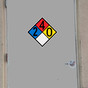 NFPA 2-4-0 Diamond Sign on Exterior Door