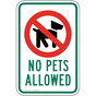 No Pets Allowed Sign for Pets / Pet Waste PKE-16714