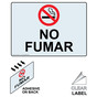 No Smoking Spanish Sign NHS-7296