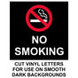 No Smoking Cut Vinyl Label NHE-7835