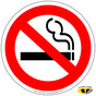 No Smoking Symbol Floor Label NHE-18750