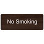 Kona Engraved No Smoking Sign EGRE-460_White_on_Kona