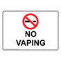 No Vaping Sign With Symbol NHE-37694