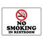No Smoking In Restroom Sign NHE-8690