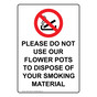 Portrait Please Do Not Use Our Flower Sign With Symbol NHEP-13934