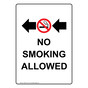 Portrait No Smoking Allowed Sign With Symbol NHEP-15775