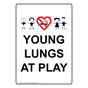 Portrait Young Lungs At Play Sign With Symbol NHEP-19562