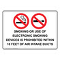 Smoking Or Use Of Electronic Smoking Sign With Symbol NHE-39051
