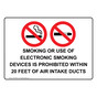 Smoking Or Use Of Electronic Smoking Sign With Symbol NHE-39053