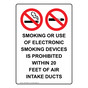 Portrait Smoking Or Use Of Electronic Sign With Symbol NHEP-39053