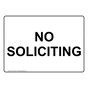 No Soliciting Sign NHE-33381