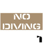 No Diving Stencil for Pool / Spa NHE-15391