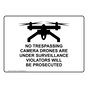 No Trespassing Camera Drones Are Sign With Symbol NHE-37692