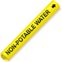 Coiled Black-on-Yellow Non-Potable Water Pipe Marker CS775198