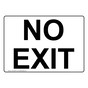 No Exit Sign NHE-29304