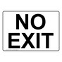 No Exit Sign NHE-33307