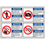 Bilingual ANSI Visitor Information and Security Sign NUCO2-033