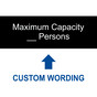 Black Engraved Maximum Capacity _ Persons Custom Sign EGRE-CUSTOM-MAXOCC3_White_on_Black