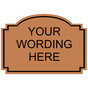 Black-on-Copper Custom Engraved Sign With Rounded Top EGRE-CUSTOM-M5_Black_on_Copper