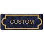 Gold-on-Celestial Blue Custom Engraved Sign With Outline EGRE-CUSTOM-M6_Gold_on_CelestialBlue
