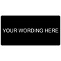 6x3 Inch White-on-Black Custom Engraved Sign EGRE-CUSTOM-M9_White_on_Black