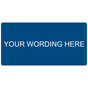 6x3 Inch White-on-Blue Custom Engraved Sign EGRE-CUSTOM-M9_White_on_Blue