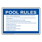 Oregon Pool Rules Sign NHE-15305-Oregon
