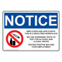 OSHA NOTICE Drug-Free Workplace Sign With Symbol ONE-8063