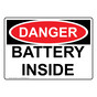 OSHA DANGER Battery Inside Sign ODE-28314