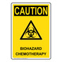 Portrait OSHA CAUTION Biohazard Sign With Symbol OCEP-26815