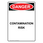 Portrait OSHA DANGER Contamination Risk Sign ODEP-19438